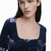 Postcard Square Neck Dress