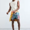 Printed Boxer Swimsuit Printed Boxer Swimsuit