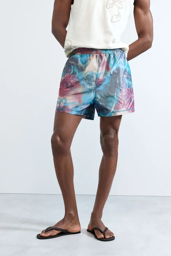Printed Boxer Swimsuit Printed Boxer Swimsuit