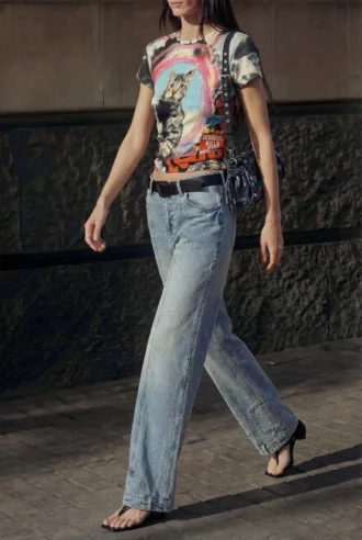 Printed Cat T-Shirt