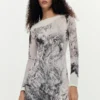 Printed Collage Dress