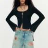 Printed Denim Bermuda Printed Denim Bermuda