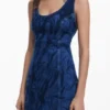 Printed Denim Dress Printed Denim Dress