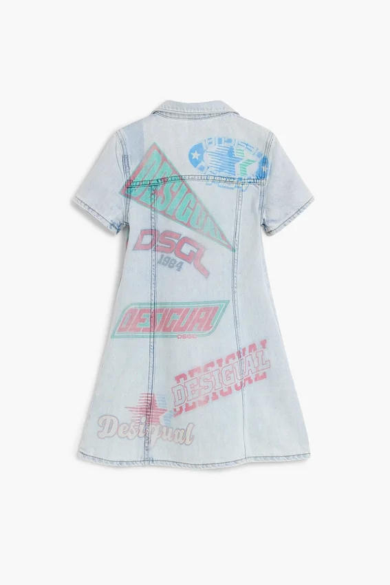 Printed Denim Dress Printed Denim Dress