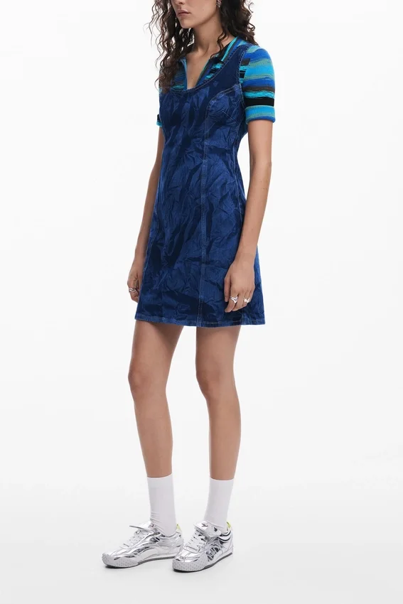 Printed Denim Dress Printed Denim Dress