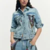 Printed Denim Jacket