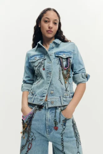Printed Denim Jacket