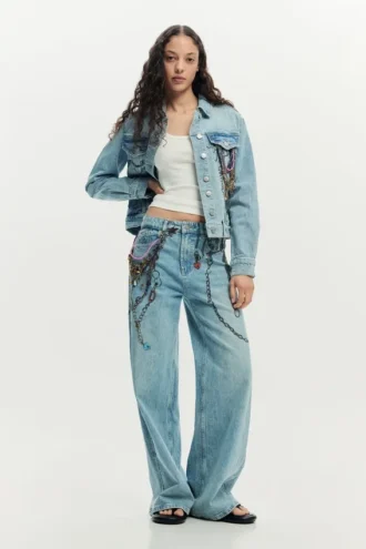 Printed Denim Jacket