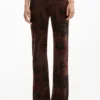 Printed Denim Trousers