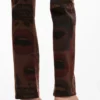 Printed Denim Trousers