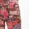 Printed Denim Trousers
