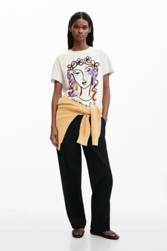Printed Face T-Shirt