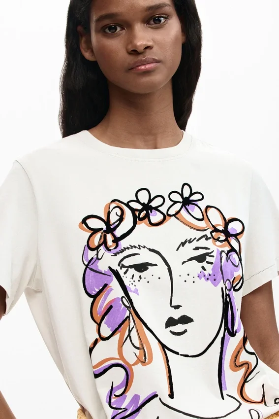 Printed Face T-Shirt Printed Face T-Shirt