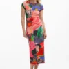 Printed Fitted Dress