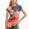 Printed Fitted Dress