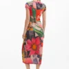 Printed Fitted Dress