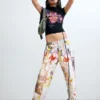Printed High Neck Blouse