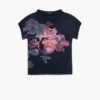 Printed High Neck Blouse