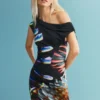 Printed Knit Dress M. C. Lacroix Printed Knit Dress M. C. Lacroix