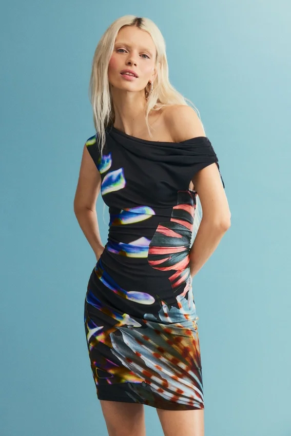 Printed Knit Dress M. C. Lacroix Printed Knit Dress M. C. Lacroix