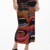 Printed Knit Skirt