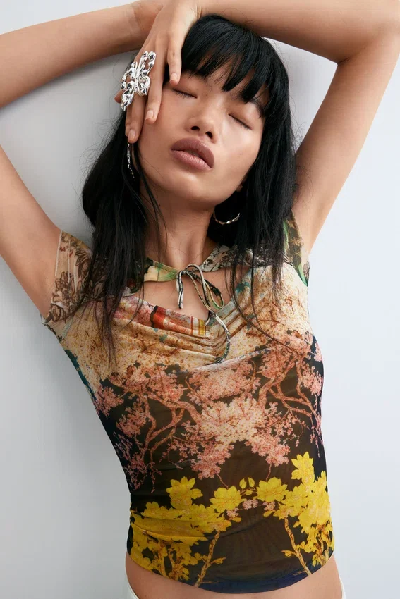 Printed Knit T-Shirt Printed Knit T-Shirt