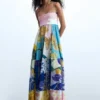 Printed Long Dress
