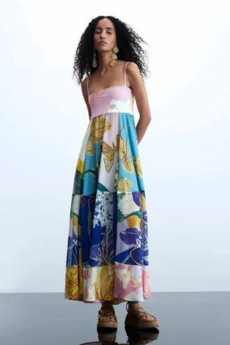 Printed Long Dress