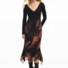 Printed Long Dress