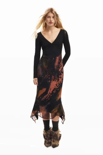 Printed Long Dress