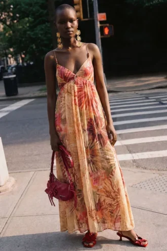 Printed Long Dress