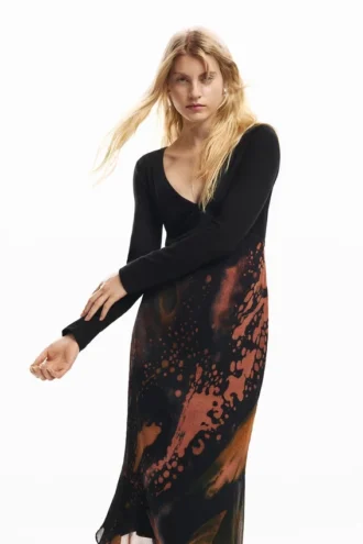 Printed Long Dress