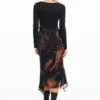 Printed Long Dress
