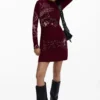 Long-Sleeved Knit Dress