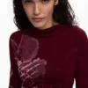 Long-Sleeved Knit Dress