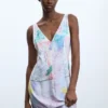 Printed Long-Sleeve Dress