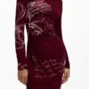Long-Sleeved Knit Dress