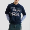 Printed Long-Sleeve Sweatshirt