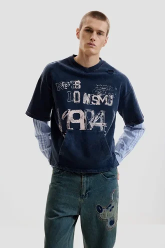 Printed Long-Sleeve Sweatshirt