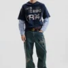 Printed Long-Sleeve Sweatshirt