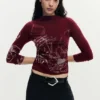 Printed Long-Sleeve T-Shirt Printed Long-Sleeve T-Shirt