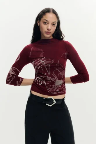 Printed Long-Sleeve T-Shirt
