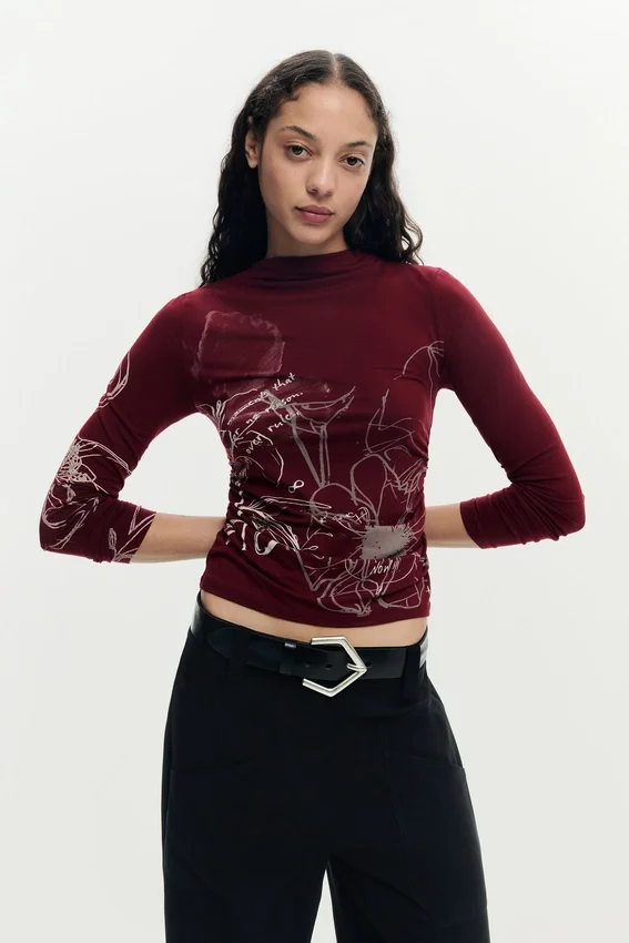 Printed Long-Sleeve T-Shirt Printed Long-Sleeve T-Shirt