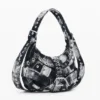 Printed Medium Bag with Buckles Printed Medium Bag with Buckles