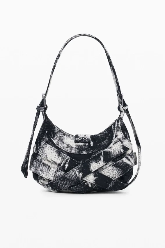 Printed Medium Bag with Buckles Printed Medium Bag with Buckles