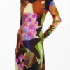 Printed Midi Dress M. Christian Lacroix