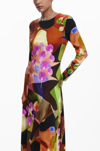 Printed Midi Dress M. Christian Lacroix