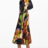 Printed Midi Dress M. Christian Lacroix