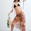 Printed Midi Skirt