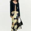Printed Midi Skirt